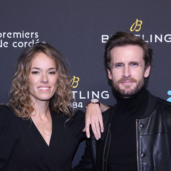 Exclusif - Elodie Fontan et son compagnon Philippe Lacheau - Dîner de charité Breitling à la Samaritaine pour l’association "Premiers de Cordée" à Paris. © Rachid Bellak/Bestimage
