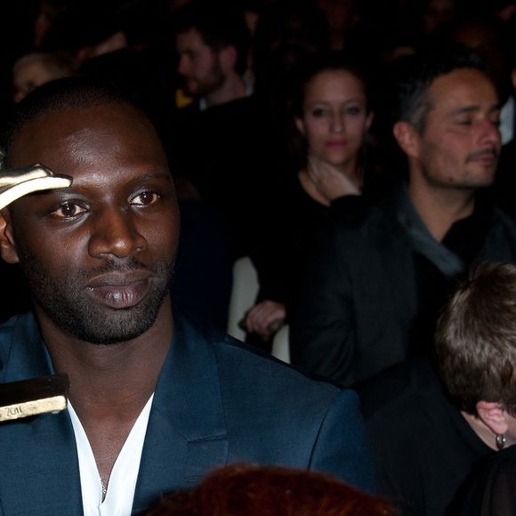 Omar Sy et sa femme Hélène assistent à la 17e cérémonie annuelle des Lumières qui se tient à l'Hôtel de Ville de Paris, France, le 13 janvier 2012. ABACAPRESS.COM