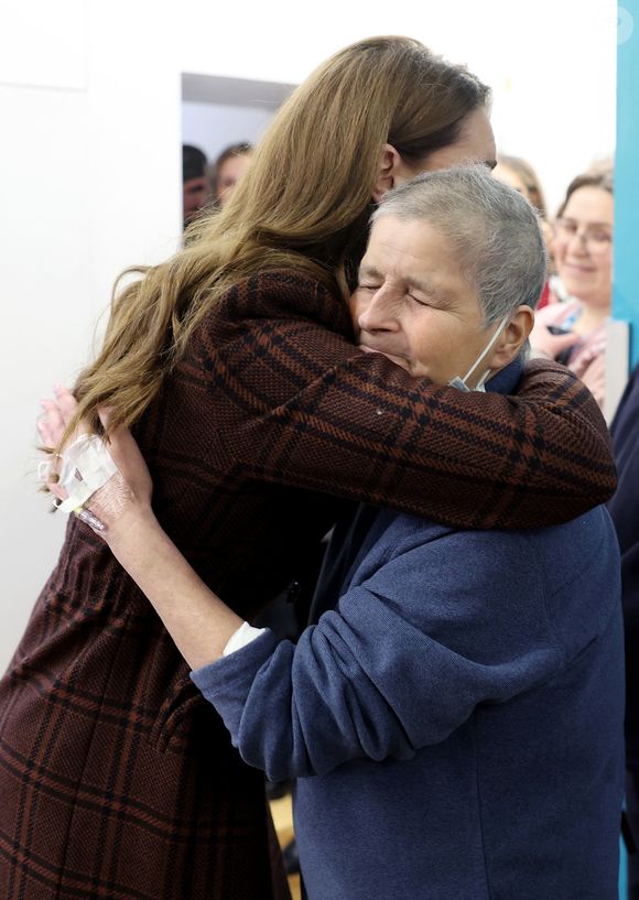 Catherine (Kate) Middleton, princesse de Galles à l'hôpital Royal Marsden, où elle a reçu son traitement contre le cancer, à Londres, Royaume-Uni, le 14 janvier 2025. © Chris Jackson/WPA-Pool/Bestimage