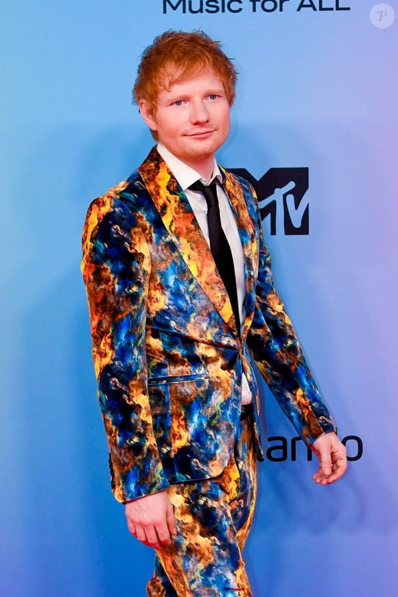 Ed Sheeran au photocall des "MTV Europe Music Awards (EMA)" au Laszlo Papp Budapest Sports Arena. Budapest, le 14 novembre 2021. © Backgrid USA / Bestimage