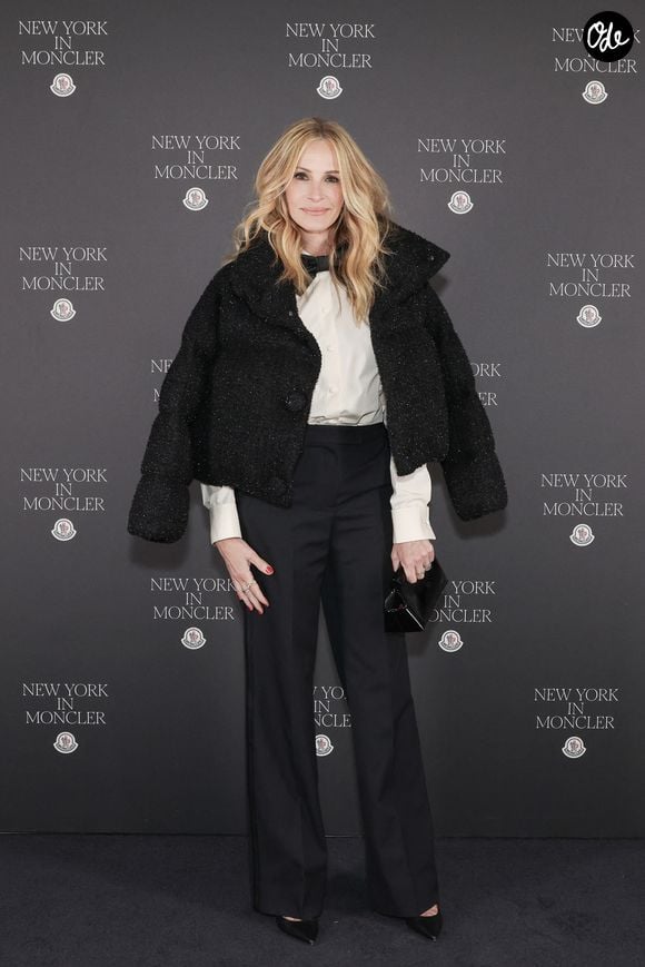 Julia Roberts au photocall de l'inauguration du plus grand flagship mondial Moncler sur la Cinquième Avenue lors de la Fashion Week de New York (NYFW), à New York City, New York, Etats-Unis, le 10 septembre 2026. © Yvonne Tnt/BFA.com/Backgrid/Bestimage