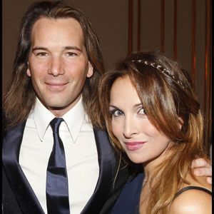 Hélène Ségara et son mari Mathieu Lecat au récital à quatre mains donné par Hélène Mercier et Brigitte Engerer au profit de la fondation recherche cardio-vasculaire à l'hôtel Marcel Dassault Paris, France, le 09/11/2011. Crédit Bestimage