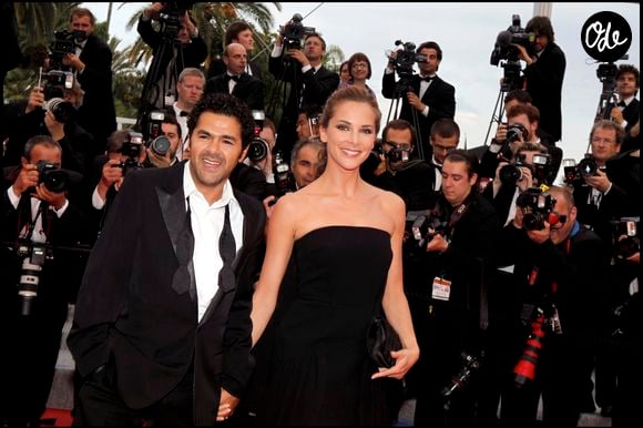 Mélissa Theuriau et Jamel Debbouze à la montée des marches du film "Hors la loi", 63ème Festival du film de Cannes, France, le 21/05/2010. Crédit Dominique Jacovides / Bestimage