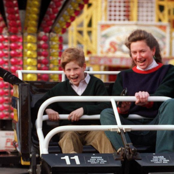 Le prince Harry et Tiggy Legge-Bourke à la fête forraine.