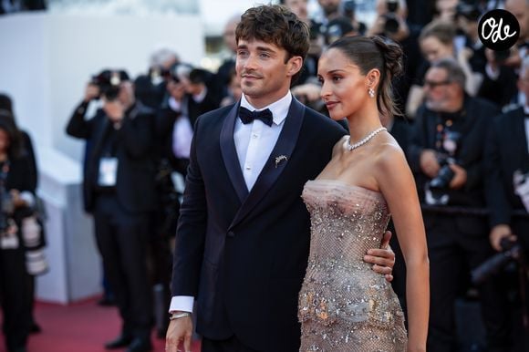 Charles Leclerc et sa femme Alexandra - Montée des marches du film « La vie d’une femme » lors du 79ème Festival International du Film de Cannes, le 13 mai 2026. © Jacovides-Moreau / Bestimage