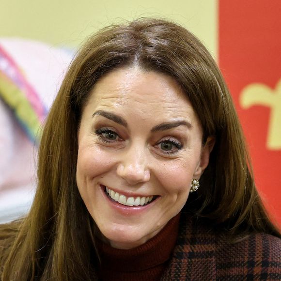 Catherine (Kate) Middleton, princesse de Galles, visite une unité mère-enfant (MBU) d'Action for Children à la prison HMP Styal de Wilmslow, Royaume Uni, le 11 février 2025. © Phil Noble/WPA-Pool/Bestimage