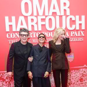 Adriana Karembeu et son compagnon Marc Lavoine, Omar Harfouch -  Concerto pour la paix de Omar Harfouch au théâtre de Béziers le 8 mai 2025. © Jack Tribeca / Bestimage