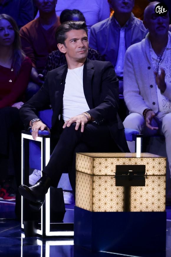 Gautier Capuçon lors de l'enregistrement de l'émission "La Boîte à secrets", présentée par F.Bollaert et diffusée le 10 octobre 2025 sur France 3, dans les studios du Lendit à Saint-Denis, Seine Saint-Denis, France, le 22 septembre 2025. © Jack Tribeca/Bestimage