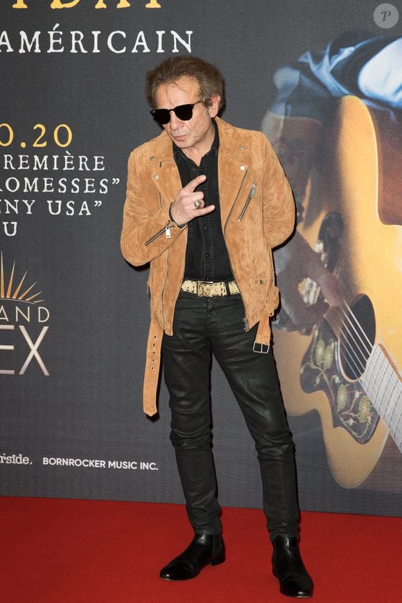 Philippe Manoeuvre - Projection au Grand Rex à Paris des documentaires "Johnny USA" et "A nos promesses" à l'occasion de la Journée Spéciale Johnny, son rêve américain. Le 21 octobre 2020
© Jacovides-Moreau / Bestimage