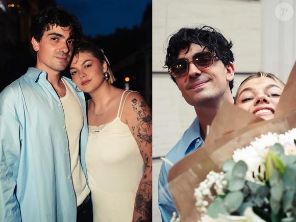 Louane et Florian Rossi ont fêté leurs fiançailles Le couple, qui a une fille prénommée Esmée, a partagé des photos de la fête sur Instagram.