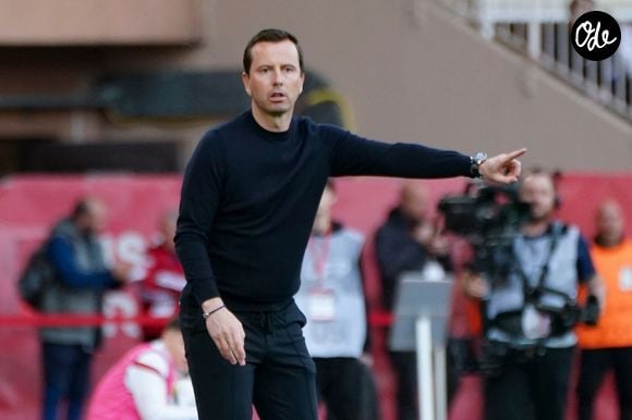 Julien Stéphan (Entraineur du Stade Rennais) - Match de la Ligue 1 Uber Eats opposant Monaco à Rennes (1-0) à Monaco le 7 avril 2024.