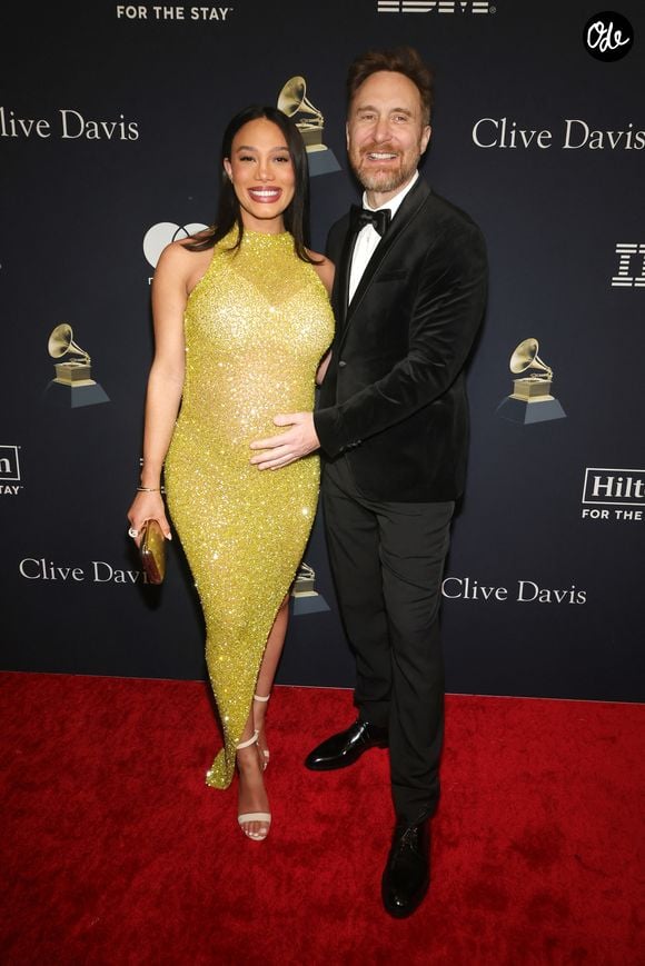 Jessica Ledon (enceinte) et David Guetta lors du 66e gala pré-Grammy Awards et de la cérémonie « GRAMMY Salute To Industry Icons » en l'honneur de Jon Platt, au Beverly Hilton le 3 février 2024 à Beverly Hills, en Californie.
Photo Press Service / BESTIMAGE