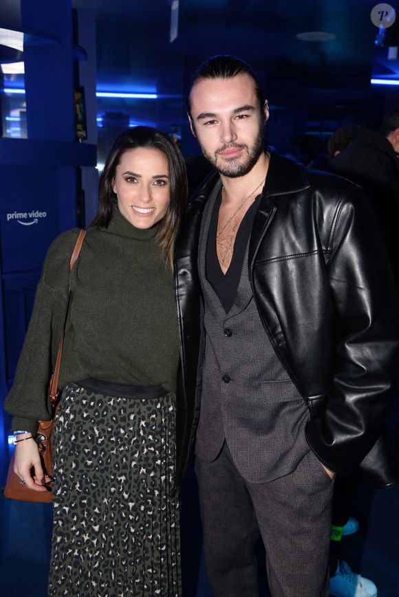 Capucine Anav et Anthony Colette assistent à l'inauguration du 'Prime Video Club' sur la place de la Madeleine, à Paris, France, le 06 décembre 2021. Photo by Jerome Domine/ABACAPRESS.COM
