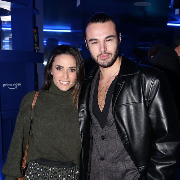Capucine Anav et Anthony Colette assistent à l'inauguration du 'Prime Video Club' sur la place de la Madeleine, à Paris, France, le 06 décembre 2021. Photo by Jerome Domine/ABACAPRESS.COM