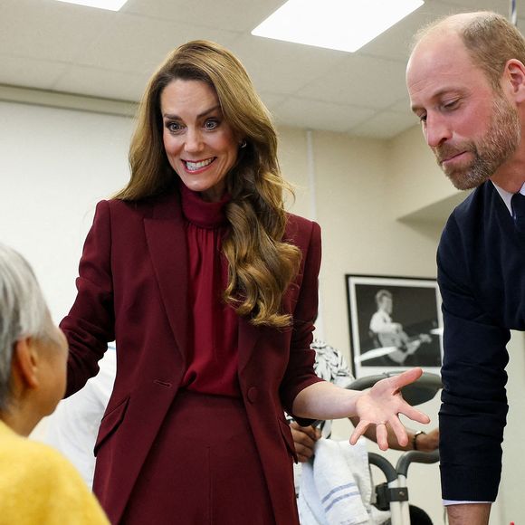 Le prince William, prince de Galles et Catherine Kate Middleton, princesse de Galles visitent l'hôpital Charing Cross à Londres le 8 janvier 2026. Photo par Isabel Infantes / Pool / Julien Burton / Bestimage