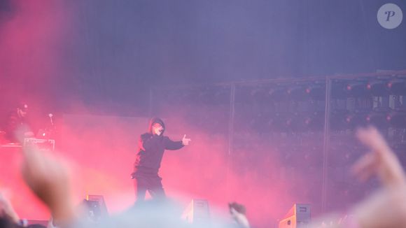 Nekfeu se produit lors du festival musical annuel de charité et de collecte de fonds contre le sida Solidays, qui s'est tenu à l'hippodrome de Longchamp à Paris, en France, le 22 juin 2018. Photo par Robin Psaila/ABACAPRESS.COM
