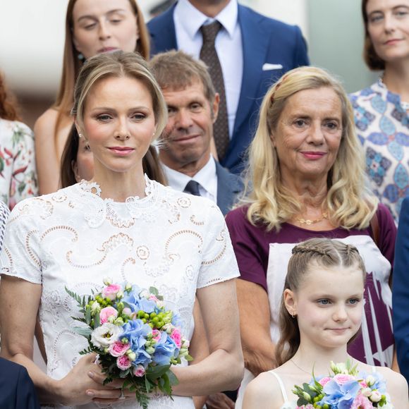 La famille princière de Monaco lors du traditionnel Pique Nique des Monégasques "U Cavagnetu" dans le Parc Princesse Antoinette à Monaco, le 6 septembre 2025 © Olivier Huitel/Pool Monaco/Bestimage