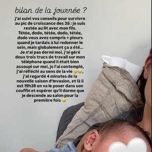 Agathe Auproux partage une photo de son fils sur Instagram
