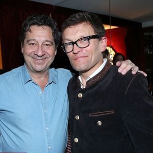 Exclusif - Laurent Gerra et Sylvain Tesson - Célébrités au spectacle « Laurent Gerra se met à table ! », à savourer au Casino de Paris, à Paris, France, le 03 Janvier 2025. © Bertrand Rindoff/Bestimage