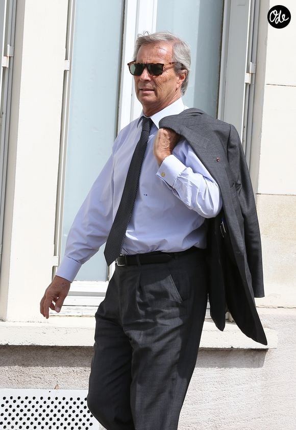 Vincent Bollore - Obseques de Antoine Veil au cimetière du Montparnasse a Paris. Le 15 avril 2013 JACOVIDES-MOREAU / BESTIMAGE