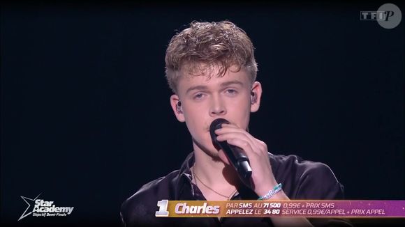 Charles lors du prime de la "Star Academy 2024" du 4 janvier 2025