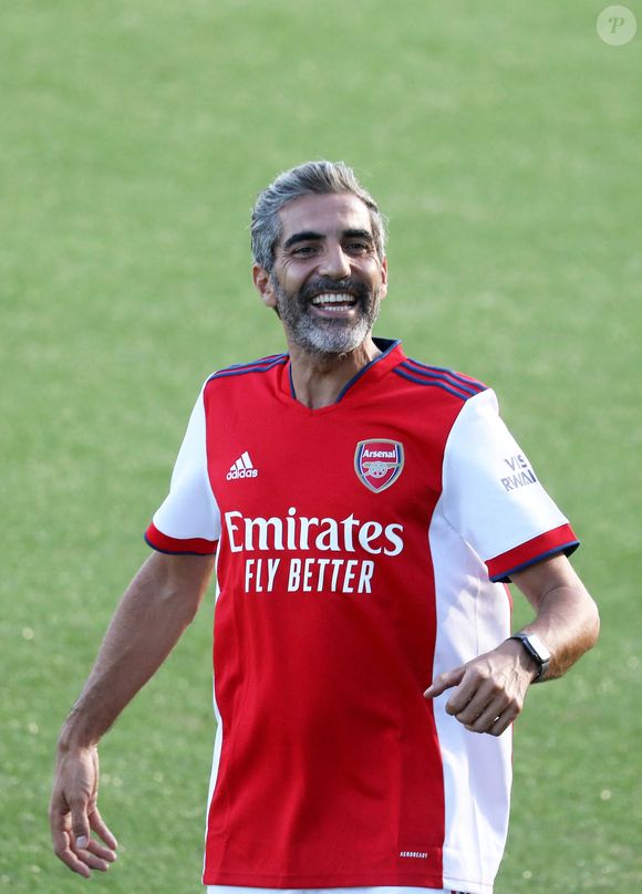 Ary Abittan au match amical de football entre amis, au profit de l'association "Plus fort la vie" au stade Marcel Aubour de Saint-Tropez, Côte d'Azur, le 7 août 2021. © Dominique Jacovides/Bestimage