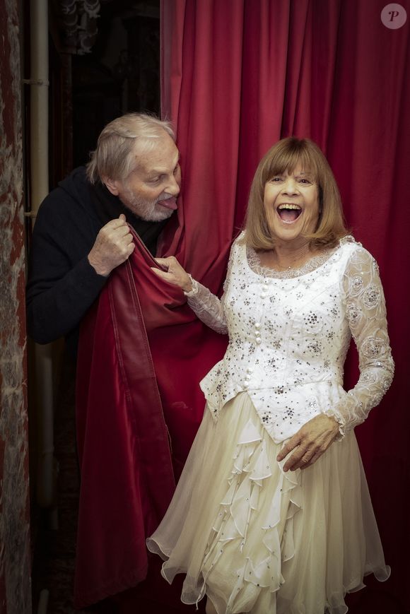 Exclusif - Jean-Jacques Debout, Chantal Goya, lors de la représentation pour Les Pièces Jaunes du Cirque Bouglione au Cirque d'Hiver organisée par le couturier Stéphane Rolland, Paris, France, le 10 janvier 2026. © Jack Tribeca / Bestimage