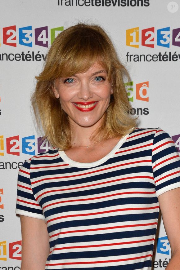 Maya Lauqué lors du photocall de la présentation de la nouvelle dynamique 2017-2018 de France Télévisions. Paris, le 5 juillet 2017.
© Guirec Coadic/Bestimage