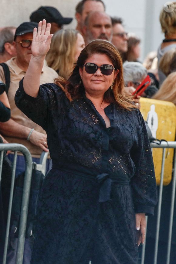 Raquel Garrido - Arrivées aux obsèques de Thierry Ardisson en l’église Saint-Roch de Paris, France, le 17 juillet 2025. © Clovis-Jacovides/Bestimage