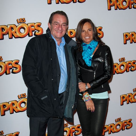 Jean-Pierre Pernaut et son épouse Nathalie Marquay assistent à l'avant-première du film "Les Profs" au cinéma Grand Rex à Paris, France, le 9 avril 2013. Photo par ABACAPRESS.COM