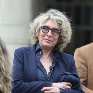 Marie-Ange Nardi - Obsèques de P.Laffont dans la salle de la Coupole du cimetière du Père-Lachaise à Paris. 
© Dominique Jacovides / Bestimage