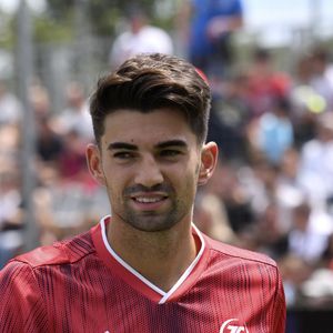 Enzo Zidane, fiancé à Karen Goncalves Enzo Zidane lors de la grande finale de la Z5 Cup à Aix-en-Provence, France, 23 juin 2019. © Norbert Scanella/Panoramic/Bestimage