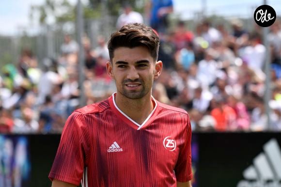 Enzo Zidane, fiancé à Karen Goncalves Enzo Zidane lors de la grande finale de la Z5 Cup à Aix-en-Provence, France, 23 juin 2019.  © Norbert Scanella/Panoramic/Bestimage