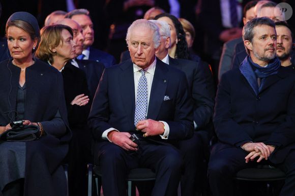 Cérémonie de commémoration du 80ème anniversaire de la libération d'Auschwitz au Mémorial et musée d'Auschwitz-Birkenau le 27 janvier 2025.  (Credit Image: © Beata Zawrzel/ZUMA Press Wire)