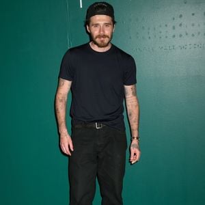 Des célébrités ont assisté au lancement du whisky Glenfiddich X Aston Martin Formula One Team Limited Edition 16-Year-Old à New York. @Backgrid USA / Bestimage



Sur la photo : Brooklyn Beckham