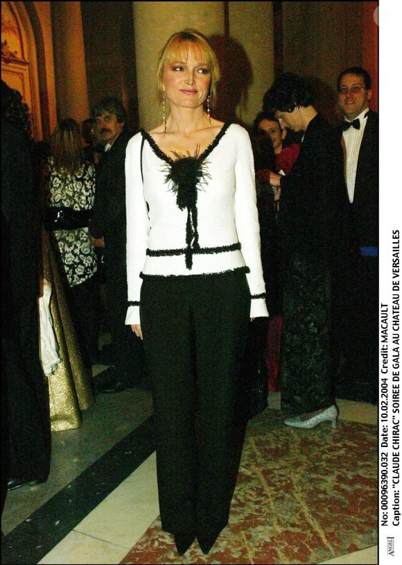 Claude Chirac à la soirée de gala au chateau de Versailles, le 10/02/2004. Crédit Jean Louis Macault / Bestimage
