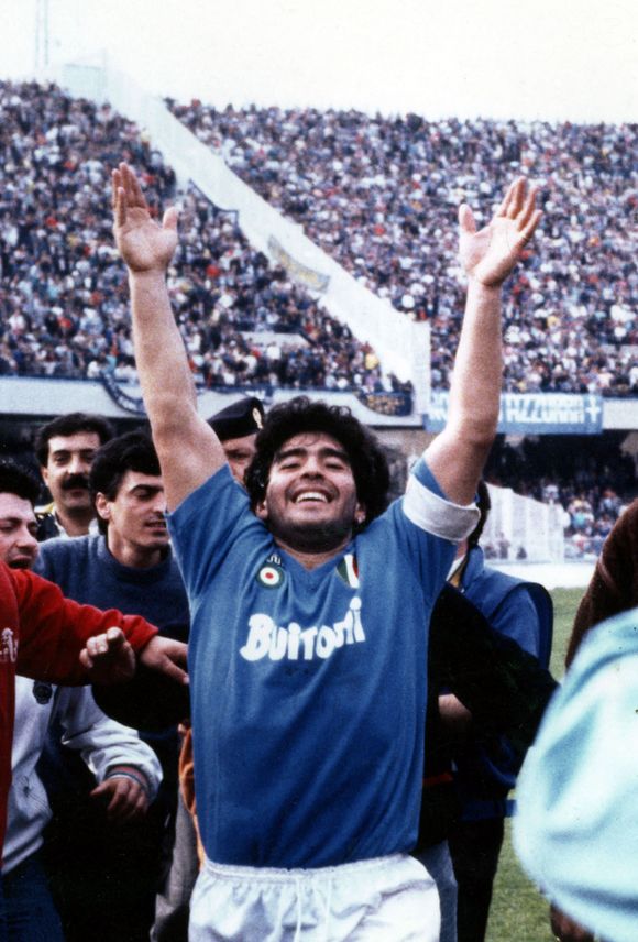 Diego Armando Maradona, Naples 1984. Photo par Gennaro Giorgio / AGF Foto / Avalon /Photoshot/ABACAPRESS.COM