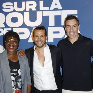 Olivier Dacourt, Claudia Tagbo,Nabil AitakkaouaIi, Robert Pirès - Avant-Première "Sur la Route de Papa" UGC Bercy à Paris le 16 juin 2025. © Marc Ausset-Lacroix/Bestimage