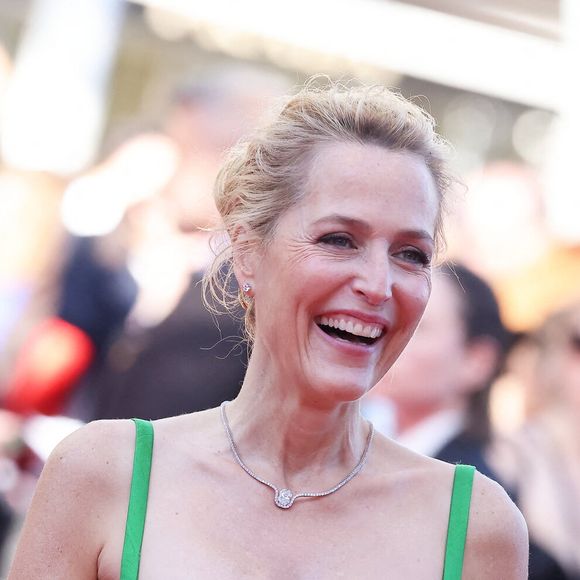 Gillian Anderson - Montée des marches du film « The Mastermind » lors du 78ème Festival International du Film de Cannes, au Palais des Festivals à Cannes. Le 23 mai 2025
© Jacovides-Moreau / Bestimage