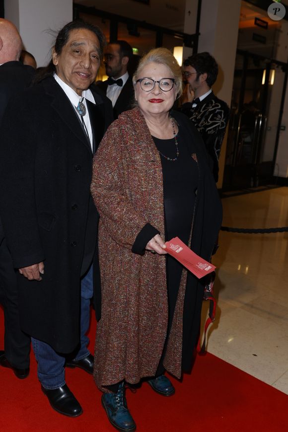 Josiane Balasko et son mari George Aguilar - Arrivées à la 45ème cérémonie des César à la salle Pleyel à Paris le 28 février 2020. © Olivier Borde / Dominique Jacovides / Bestimage
