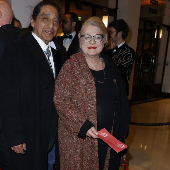 Josiane Balasko et son mari George Aguilar - Arrivées à la 45ème cérémonie des César à la salle Pleyel à Paris le 28 février 2020. © Olivier Borde / Dominique Jacovides / Bestimage