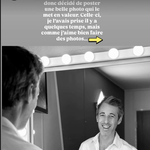 Sur son compte Instagram, Lucie Bernardoni a d'abord dévoilé un magnifique cliché en noir et blanc de Michael Goldman, tout sourire en chemise blanche, pris sur le vif dans le reflet du miroir d'une loge.

Lucie Bernardoni fête l'anniversaire de Michaël Goldman