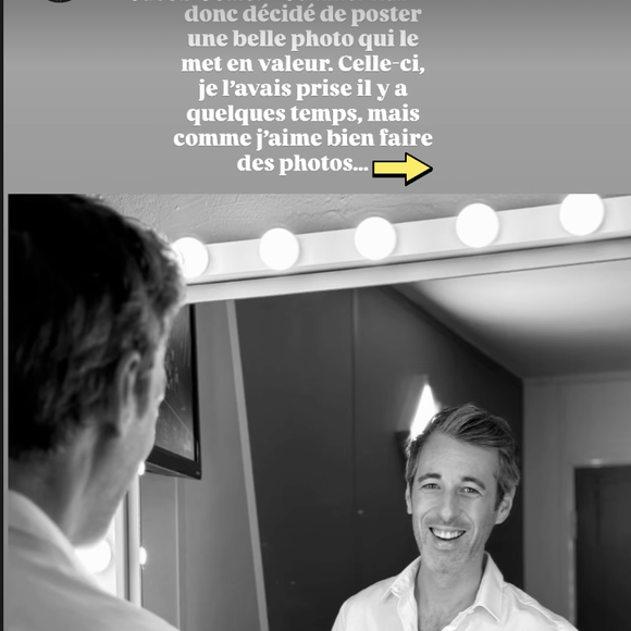 Sur son compte Instagram, Lucie Bernardoni a d'abord dévoilé un magnifique cliché en noir et blanc de Michael Goldman, tout sourire en chemise blanche, pris sur le vif dans le reflet du miroir d'une loge.

Lucie Bernardoni fête l'anniversaire de Michaël Goldman