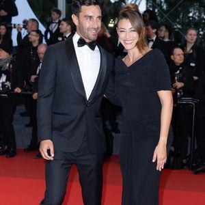 Rachel Legrain-Trapani et son mari Valentin Léonard - Montée des marches du film « L’abandon » lors du 79e Festival international du film de Cannes, le 13 mai 2026. © Olivier Borde / Bestimage