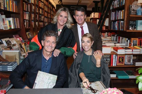 Exclusif - Ricardo Labougle et Mathilde Favier avec Manuel Valls et sa femme Susana Gallardo - Dédicace du livre "Inside Paris" du photographe Argentin Ricardo Labougle, préfacé par Mathilde Favier à la librairie Galignani à Paris, France, le 21 Octobre 2024

© Bertrand Rindoff / Bestimage