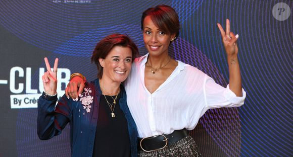 Rencontre avec Sonia Rolland et Béatrice de la Boulaye lors du Festival Series Mania à Lille, France, le 30 août 2021. © Stéphane Vansteenkiste/Bestimage