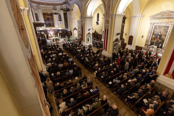 Exclusif - Obsèques de Patrice de Colmont, propriétaire du Club 55, en l'Eglise de Saint-Tropez, le 20 octobre 2025. 
© Florian Escoffier / Nice Matin / Bestimage