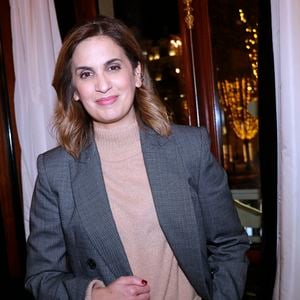 Exclusif - Sonia Mabrouk - Des personnalités au cocktail des écrivains au Fouquet's à Paris. Le 27 novembre 2024.
© Cédric Perrin / Bestimage