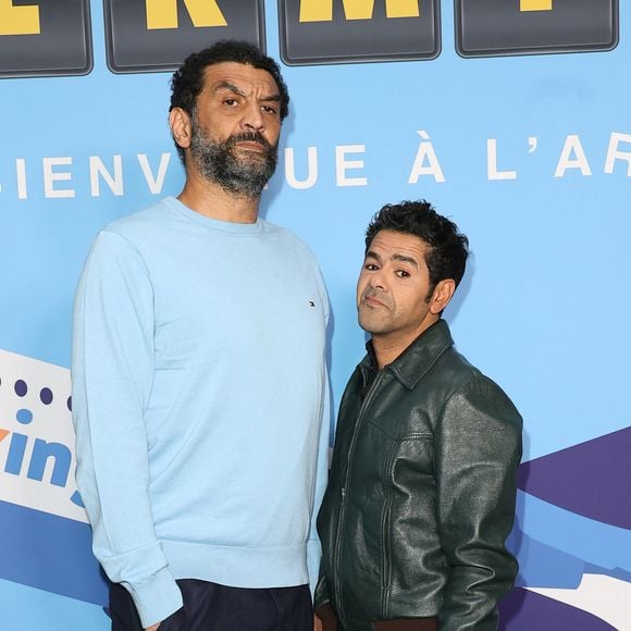 Ramzy Bedia et Jamel Debbouze - Avant-première du film "Terminal" au Cinéma Max Linder à Paris le 8 Avril 2024. © Coadic Guirec/Bestimage
