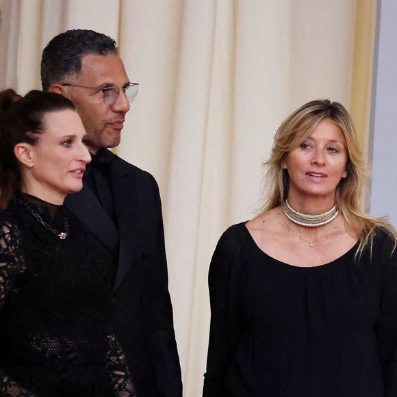 Camille Cottin, Roschdy Zem, Sarah Poniatowski au photocall de la soirée d'anniversaire pour les 20 ans du Festival International du Film de Marrakech, Maroc, le 25 novembre 2023. © Dominique Jacovides/Bestimage